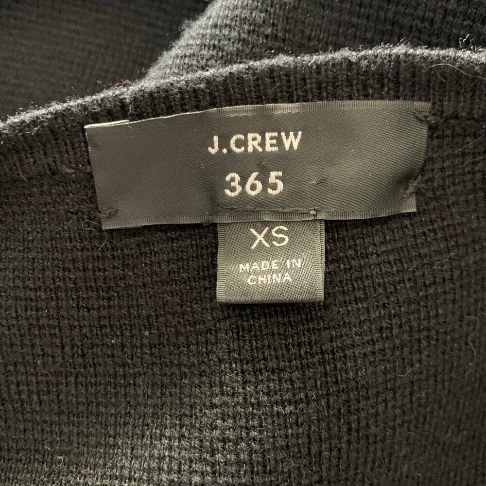 J. Crew 365 Juliette Collarless Sweater-Blazer in Black Size XS - Picture 8 of 9